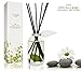 LOVSPA Reed Diffuser Set, Zen White Tea & Ginger Scented Oil Diffuser with Sticks, Home Fragrance Accessories for Bathroom Shelf Decor, Aroma Diffusers for Home or Office Desk, USA Made