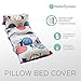 Butterfly Craze Kid's Floor Pillow Bed Cover - Use as Nap Mat, Portable Toddler Bed Alternative for Sleepovers, Travel, Napping, or as a Lounger for Reading, Playing. Cover Only!