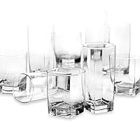 Dailyware City Glass 16-Piece Drinkware Set