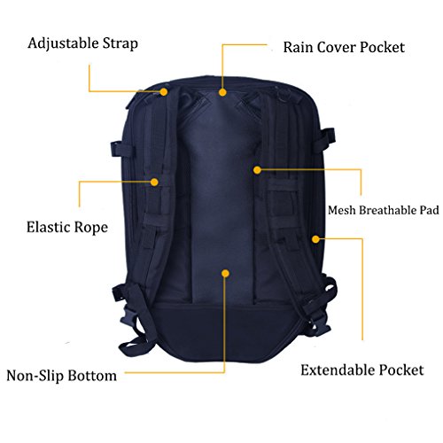 image for Sport Motorcycle Tail Bag, SEEU Water Resistant Reflective Seat Bag Un