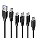 AUKEY USB C Cable 3.0, [5 Pack, 3ft x3 6ft 1ft] USB Type C Cable Fast Charge & Super-Speed Data Transfer Samsung Galaxy Note 9 S9 Note 8 S8 S8+, LG V30 V20 G6 G5, HTC U11/10