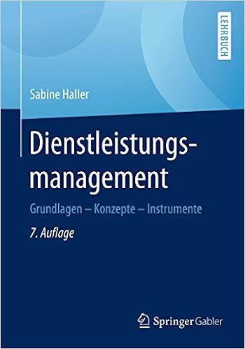 Dienstleistungsmanagement Grundlagen Konzepte Instrumente Haller Sabine Amazon De Bucher