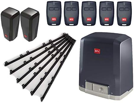 BFT DEIMOS KIT (DEIMOS AC A600 Motor with an Integrated Control Unit 230V + 5 X RCB02 remotes + DESME A15 photocells) for Sliding Gates up to 600 kg + 6m Nylon Gear Rack