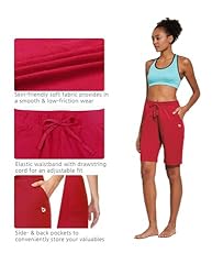 baleaf Women's 10" Bermuda Shorts Long Cotton