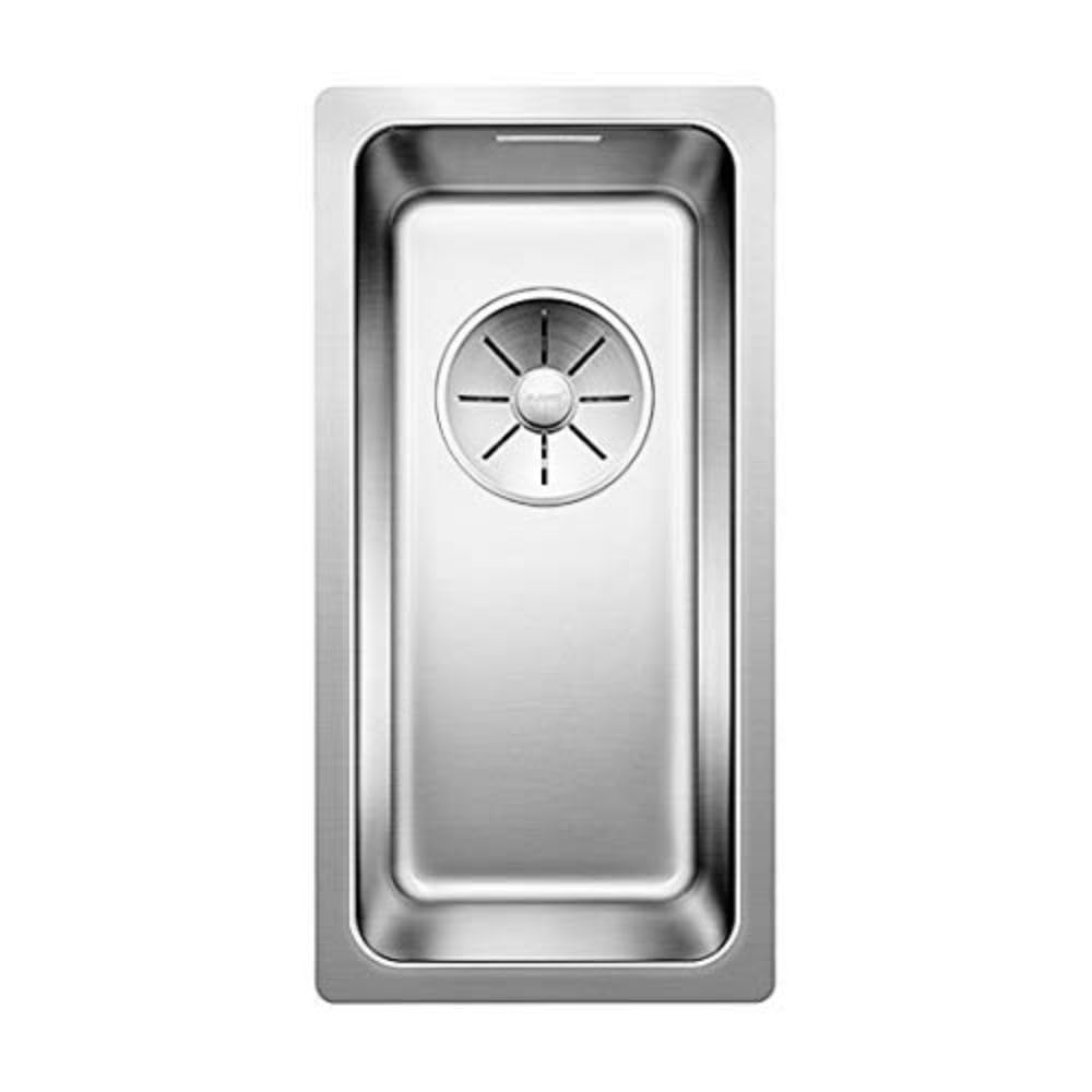 BLANCO ANDANO 180-U | Stainless Steel Sink | Installation Type: undermount Installation | for 30 cm Wide Base cabinets | Resistant to Scratches | Spacious Bowl Volume | [22x44x13.9 cm]
