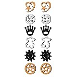 YAZILIND Stainless Steel Earrings Set Men Women