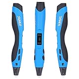 SUNLU Professional Printing 3D Pen with OLED Display,3-Dimensional Model Making,Stimulate Children's Imagination and Practical Ability(Blue)
