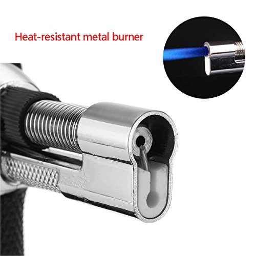 Heyue Micro Butane Torch Lighter,Kitchen Craft Cook's Blow Torch Professional Grade Culinary Blow torch for Cooking & Baking Camping Welding Flamethrower BBQ Outdoor - Thumbnail 7