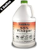 TradeKing 30% Vinegar - 1 Gallon of Industrial Strength Concentrated Vinegar - Perfect for Home & Garden - All Natural Weed Killer, Cleaning Solution, Stain Remover & More.