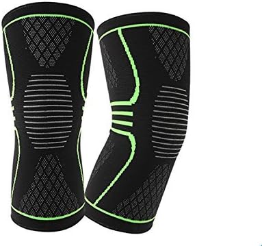 Alliance Network - Knee Support for Running,Stylish Knee Brace for Gym Fitness & Knee Cap Accessorise for Both Men and Women, Knee Brace Black & Neon (1 Pair)