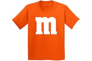 Veracco Letter M Halloween Costumes Youth T_Shirt Funny Halloween Team Group T-Shirt