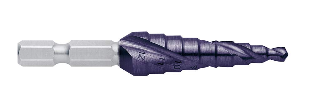 Exact 8021 Step Drill Bit 4-12 mm HSS TiAlN Coating