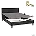 Continental Mattress 1.5-Inch Fully Assembled Bunkie Board for Mattress/Bed Support, King Grey.
