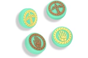 NANANINO Switch Joystick Cover for The Legend of Zelda: Tears of The Kingdom, Soft Silicone Thumb Grip Caps Compatible with Nintendo Switch/Switch OLED/Switch lite - Luminous