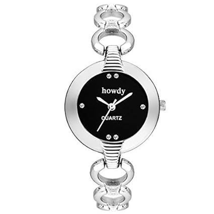 Howdy Analogue Black Dial Women's Watch - Ss302