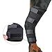 Zunea Dog Canine Rear Leg Brace Hock Joint Wrap Protector Torn ACL, 2Pack Hind Leg Compression Sleeve Extra Supportive Loss Stability, Wound Injury Sprain Healing Arthritis - Black L
