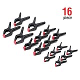 WORKPRO 16-Piece Nylon Spring Clamp Set -4pc 6-1/2" Clamps, 6pc 4-1/2" Clamps, 6pc 3-3/8" Clamps