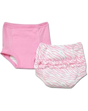 2pk Girls Training Pants with Waterproof Liner Pink - 2t/3t
