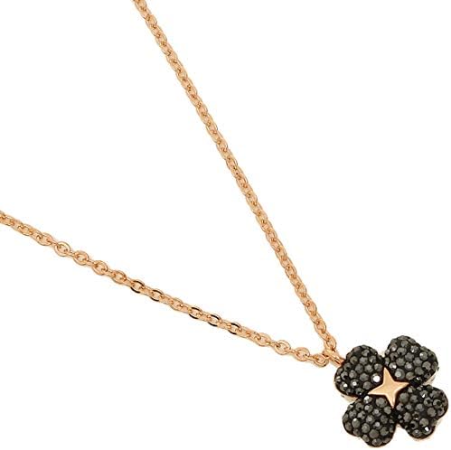[スワロフスキー]ネックレス アクセサリー レディース SWAROVSKI 5420246 ブラック クリア ローズゴールド [並行輸入品]