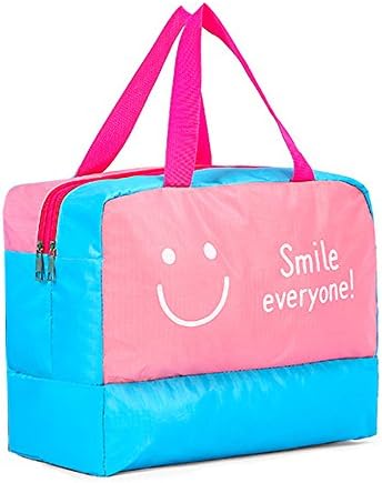 Waterproof Dry Wet Separation Storage Organizer Handbags Shoe Bag Dual-use Cosmetic Bags Toiletry Ba for Gym Swim Sports Beach Travel, Pink