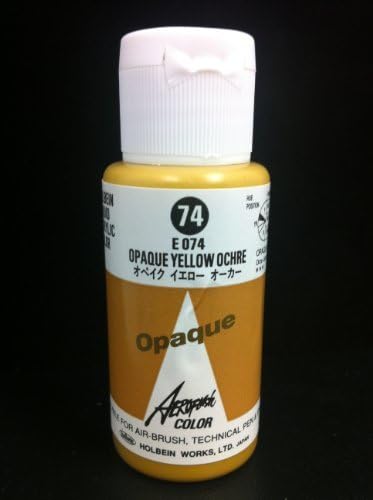 Aeroflash Color (Opaque Yellow Ochre E-74) 1 Bottle of 35ml From Holbein Japan by Aeroflash