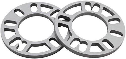 DCVAMOUS 9.5mm or 3/8" Universal Wheel Spacers 4 & 5 Lug for All 4X100 4X108 4X110 4X114.3 5X100 5X108 5X110 5X112 5X114.3 5X115 5X120 5X130 4X4 4X4.25 4X4.5 5X4 5X4.5 5X4.25 5X4.75 5X5 (2PC)