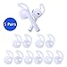 OneCut 5 Pairs Silicone Ear Tips for Apple AirPods/EarPods,Silicone Soft Covers Anti-Slip Sport Earbud Tips, Anti-Drop Ear Hook Gel Headphones Earphones Protective Accessories Tips (White)