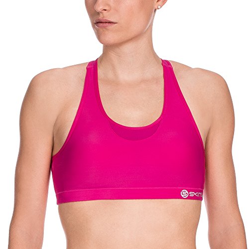 SKINS Women's A200 Compression Speed Crop Top, Pink, X-Small