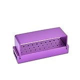 Annhua Dental 30-Hole Bur Block File Holder Organizer with Random Colour