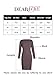 Dearlove Women's Casual Long Sleeve Crew Neck Cable Knit Pullover Sweater Dress Bodycon Pencil Midi Dress Knee Length Grey M 8 10