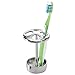 InterDesign Forma Metal Toothbrush Holder Stand for Bathroom, Vanity Countertops in Master, Guest, and Kids' Bathrooms, 3