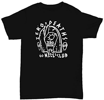 Mens T Shirt Pewdiepie Zero Deaths Tombstone in White
