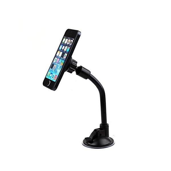 EAGWELL-Magnetic-Cradle-less-Windshield-Flexible-Car-Mount-Holder-Cell-Phone-Holder-Stand-Car-Accessories-for-iPhone-Samsung-LG-Nexus-HTC-Motorola-Sony-and-Other-Smartphones-Black