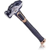 Spec Ops Tools Blacksmith Hammer for Striking, Demolition &amp; Metalworking, Bi-Material Shock-Absorbing and Vibration Dampening Handle, 4 lbs