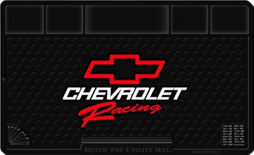 Plasticolor Chevy Racing Molded Bench Top Utility Mat 16 In