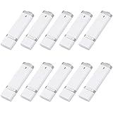 KEXIN 50pcs 8GB USB Flash Drive - Bulk Pack - USB 2.0 Memory Stick SnapCap Design in White