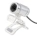 Docooler USB 2.0 HD Camera Web Cam with MIC Clip-on 360 Degree for Desktop Skype Computer PC Laptop Transparent
