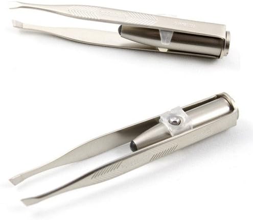 Diamondhead New Stainess Steel Make Up LED Light Eyelash Eyebrow Tweezer Hot Gift