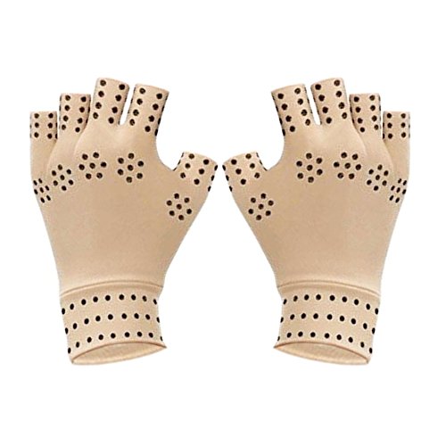 OFKPO 1 Pair Compression Gloves With Magnets, Anti-Arthritis Gloves Magnetic Therapy Health