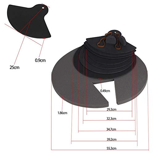 Algol - 8-Piece Drum Set Silencer Practice Pads Mute with Cymbal Mutes Percussion Instruments Parts & Accessories - Thumbnail 3