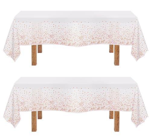 2 Pack Disposable Plastic Tablecloths