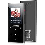 Aomago Music MP3 Player Bluetooth with Speaker - 2 in 1 Music Player Voice Recorder FM Radio Recording Digital MP3 Player, HiFi Lossless Music Player with Speaker 2.4'' Screen Premium Metal Body