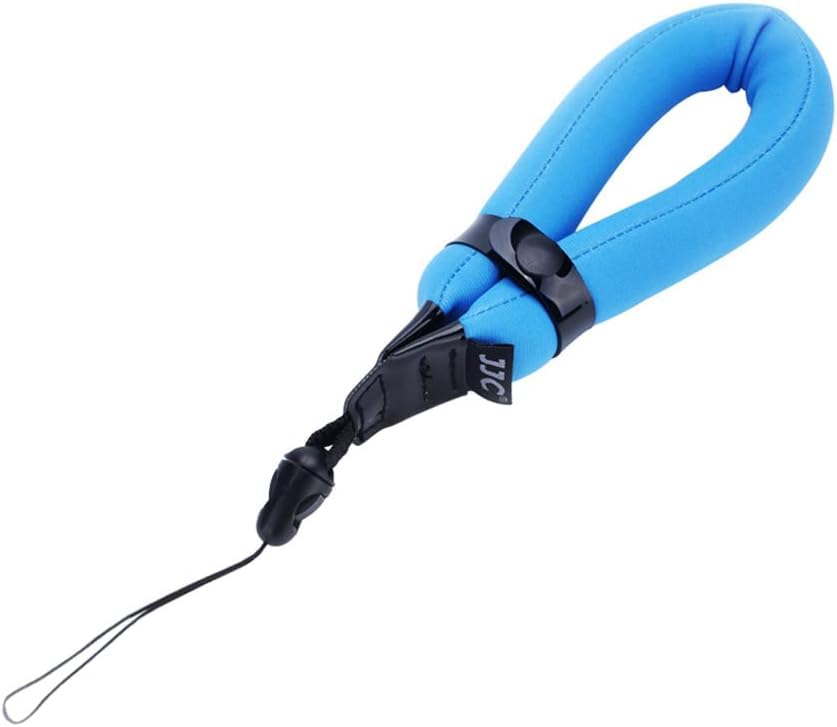 JJC Floating Wrist Strap for Olumpus TG-7 TG-6 TG-5 TG-4, Gopro Hero 9 Hero 8, Fujifilm FinePix XP140, XP120, Nikon W300 W100 & Other Underwater Cameras - Blue