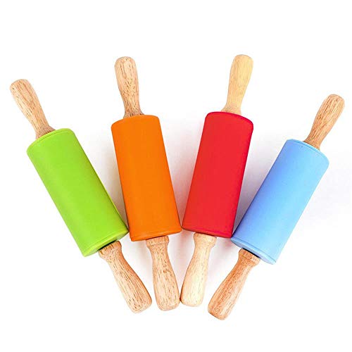 MatureGirl Christmas Rolling Pins, Engraved Embossing Rolling Pin with Christmas Symbols for Baking Embossed Cookies Cake Baking Tool (Sky Blue) - Thumbnail 2