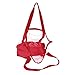 DALIX Clear Shopping Bag Security Work Tote Shoulder Bag Womens Handbag in Red