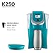 Keurig K250 Coffee Maker, Single Serve K-Cup Pod Coffee Brewer, With Strength Control, Turquoise