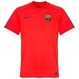 NIKE Mens FC Barcelona Pre-Match Jersey-Bright Crimson