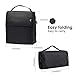 E-MANIS Insulated Lunch Bag Adult lunch box Collapsible Multi-Layers Thermal Insulated Oxford Lunch Tote cooler bag for men, women,kids (Black)