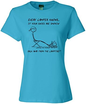 Camping For Foodies Campfire Funny Design Women's Soft Short Sleeve T-Shirt