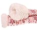 EBMORE Women's Home Super Soft Warm Winter Weight Snowflake Fleece Crew Socks One Pair(Pink) One size fits most (Women's Shoe Sizes 6-10)